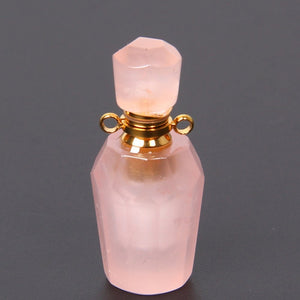 Natural Pink Fluorite Perfume Bottle Healing Pendant - FengshuiGallary