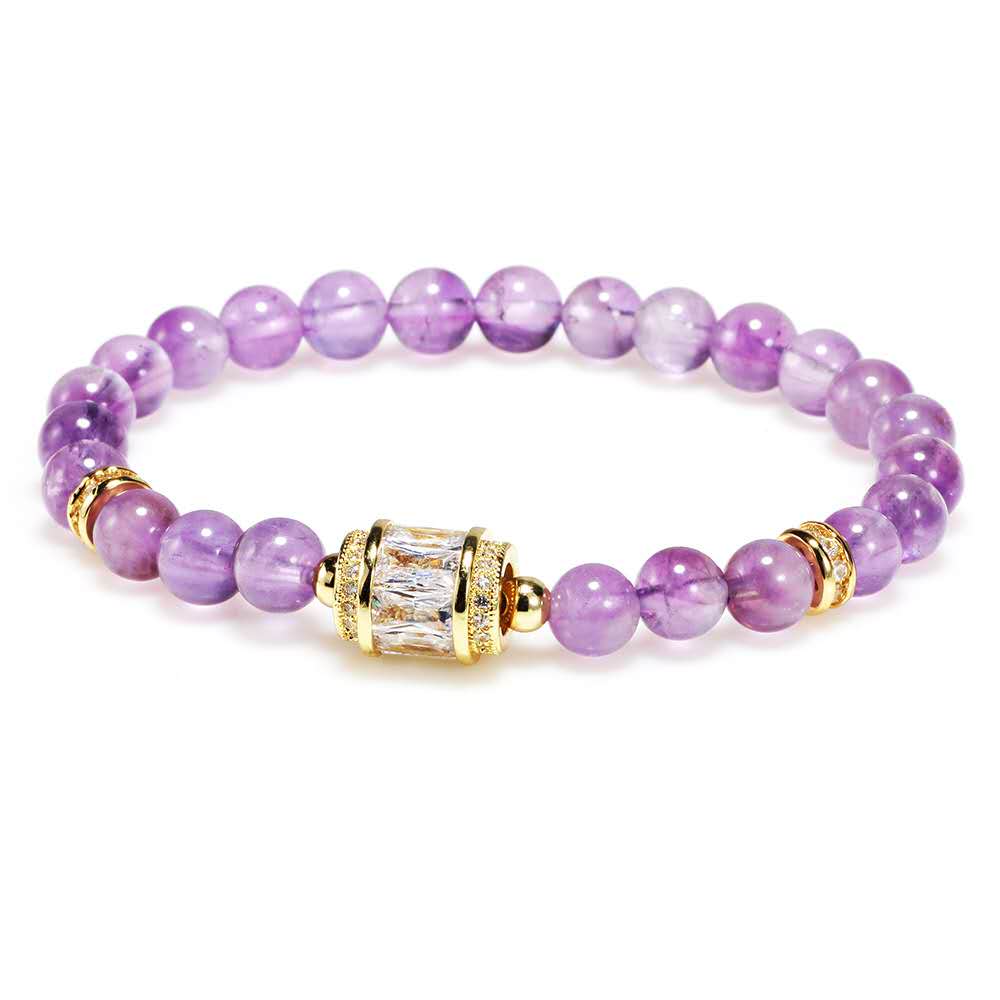Natural Purple Crystal Lucky Bracelet - FengshuiGallary