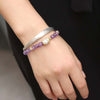 Natural Purple Crystal Lucky Bracelet - FengshuiGallary