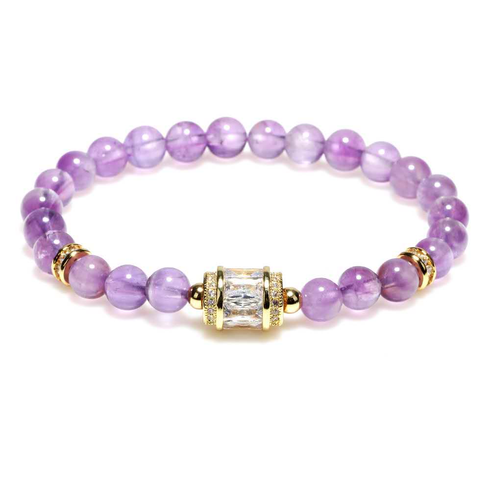 Natural Purple Crystal Lucky Bracelet - FengshuiGallary