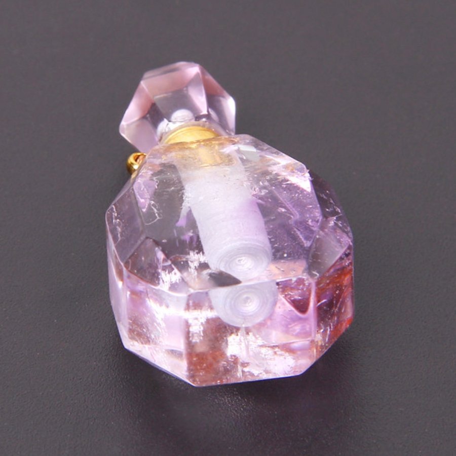 Natural Purple Crystal Perfume Bottle Healing Pendant - FengshuiGallary