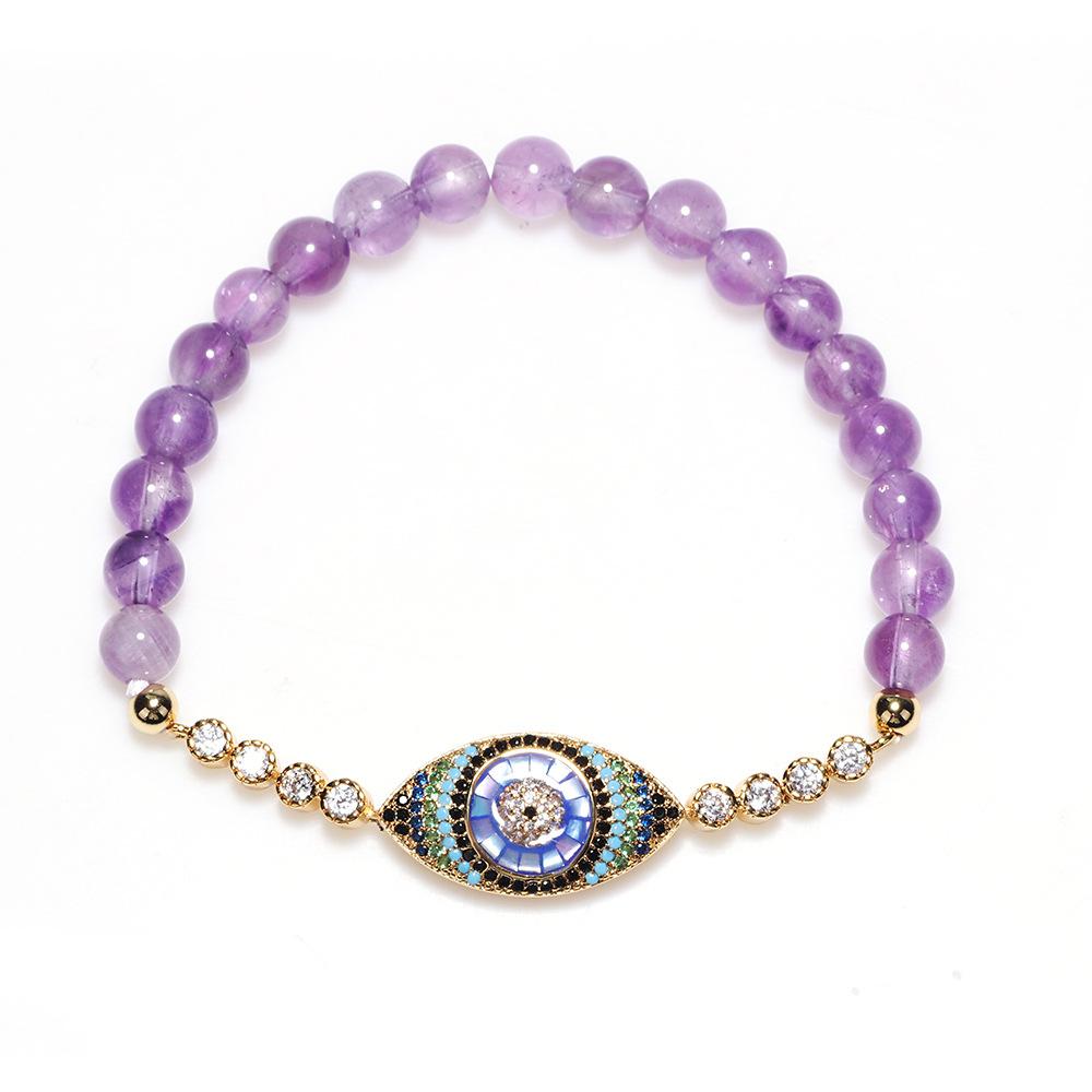 Natural Purple Crystal Protection Bracelet - FengshuiGallary