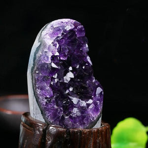 Natural Purple Crystal(Amethyst) Wealth Cave - FengshuiGallary