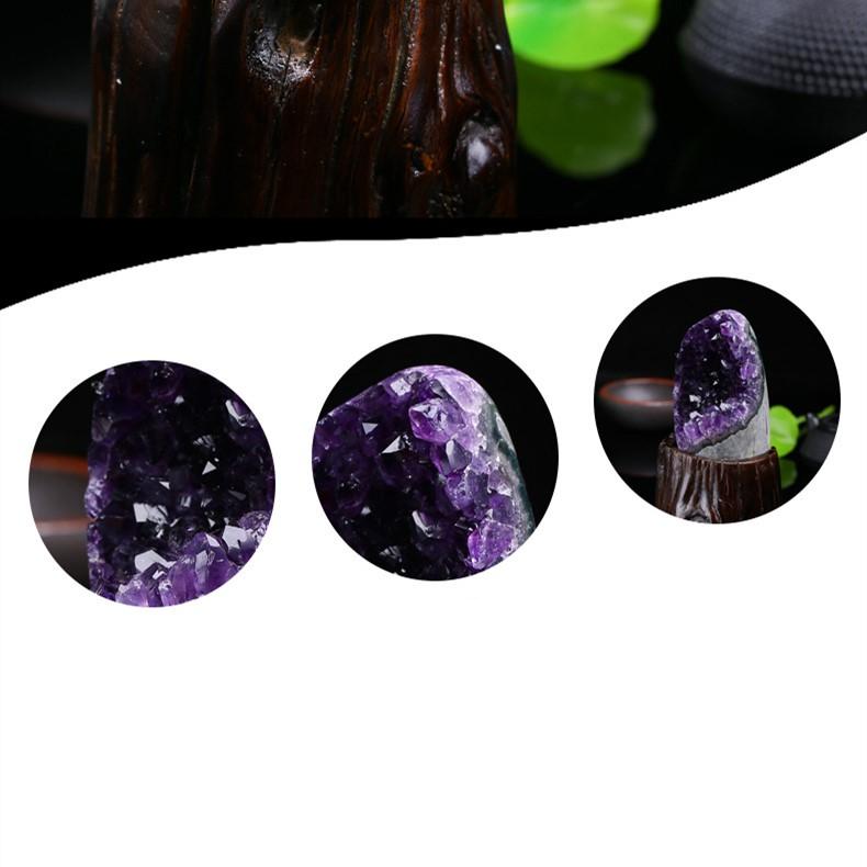 Natural Purple Crystal(Amethyst) Wealth Cave - FengshuiGallary