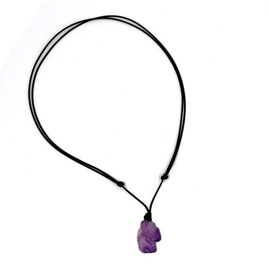 Natural Purple Fluorite Healing Pendant - FengshuiGallary