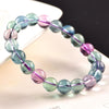 Natural Rainbow Fluorite Stone Bead Healing Bracelet - FengshuiGallary