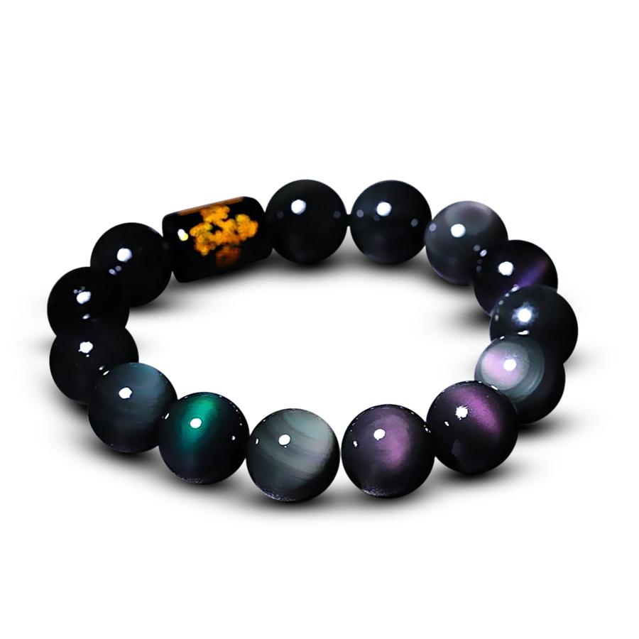 Natural Rainbow Obsidian Protection Bracelet - FengshuiGallary