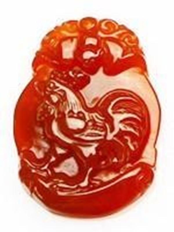 Natural Red Agate 12 Chinese Zodiac Pendant - FengshuiGallary