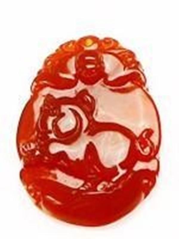 Natural Red Agate 12 Chinese Zodiac Pendant - FengshuiGallary