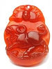 Natural Red Agate 12 Chinese Zodiac Pendant(Your Name Customize) - FengshuiGallary