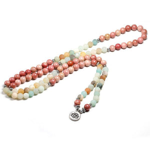 Natural Rhodochrosite Stone Lucky Necklace - FengshuiGallary