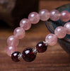 Natural Strawberry Crystal Double Circle Lucky Bracelet - FengshuiGallary