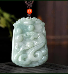 Natural Whithe Jade 12 Chinese Zodiac Lucky Amulet Pendant Necklace ...