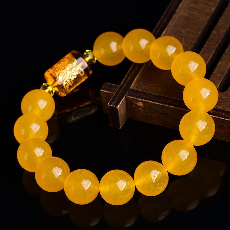 Natural Yellow Chalcedony Positivity Bracelet - FengshuiGallary