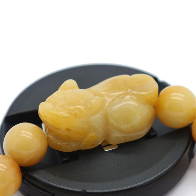 Natural Yellow Jade Pixiu Healing Bracelet - FengshuiGallary
