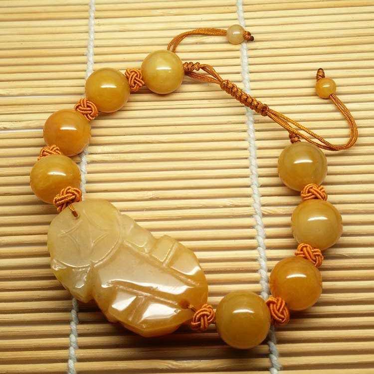 Natural Yellow Jade Pixiu Healing Bracelet-Special - FengshuiGallary
