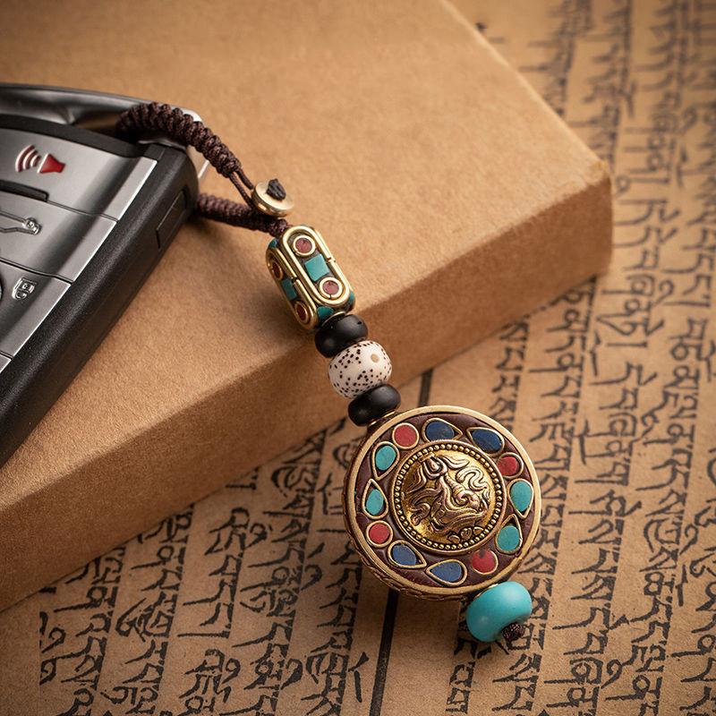 Nepalese Buddhism Amulet Keychain-Bodhi Bead - FengshuiGallary