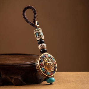 Nepalese Buddhism Amulet Keychain-Bodhi Bead - FengshuiGallary