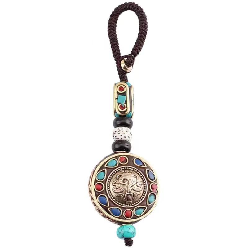 Nepalese Buddhism Amulet Keychain-Bodhi Bead - FengshuiGallary