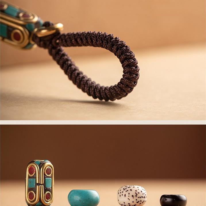 Nepalese Buddhism Amulet Keychain-Bodhi Bead - FengshuiGallary