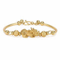 New Edition Gold Pixiu Fortune Bangle - FengshuiGallary