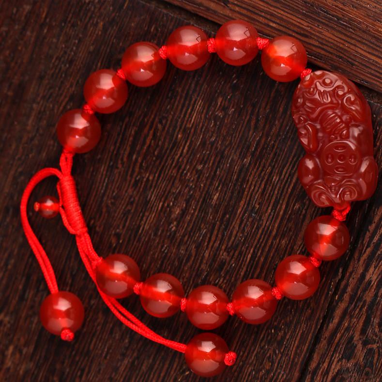 New Edition Red AgatePixiu Lucky Rope Bracelet - FengshuiGallary