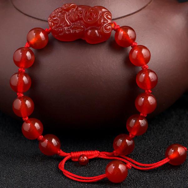New Edition Red AgatePixiu Lucky Rope Bracelet - FengshuiGallary