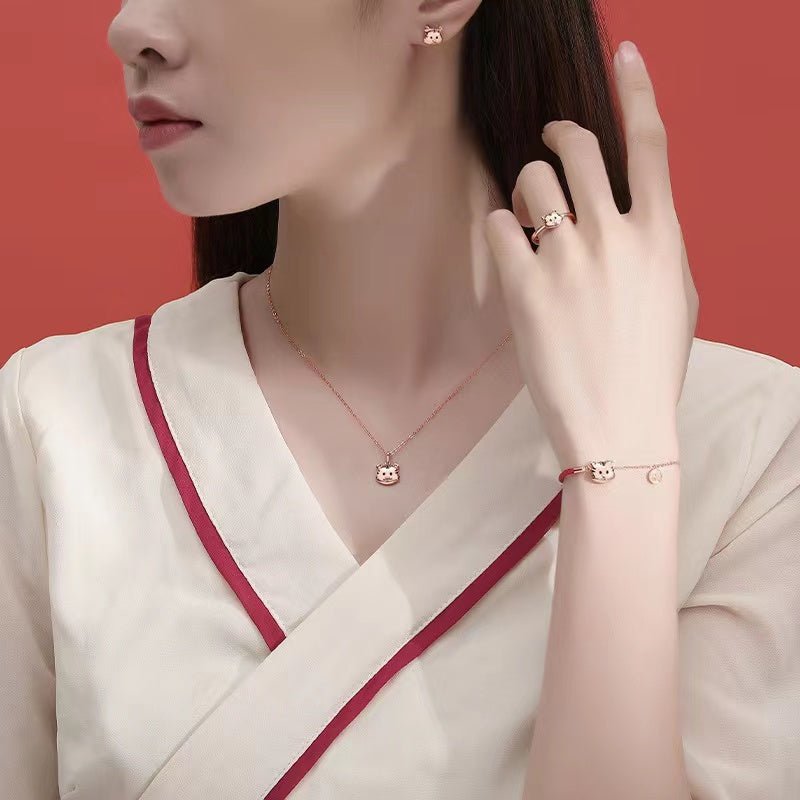 New Year Tiger Jewelry Set -2022 Year Of Tiger - FengshuiGallary