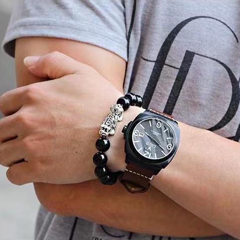 Obsidian Bracelet-Black Obsidian Wealth Pixiu - FengshuiGallary