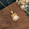 Owl White Jade Protection Pendant Necklace - FengshuiGallary