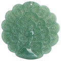 Peacock Grade A White Jade Pendant - FengshuiGallary