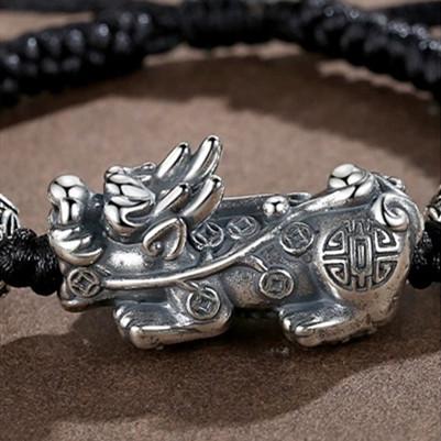 Pixiu Bracelet-925 Oxidized Sterling Silver - FengshuiGallary