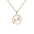 Plum Flower Pearl Wealth Pendant Necklace - FengshuiGallary