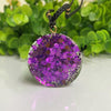 Purple Crystal 7 Chakra Energy Healing Pendant - FengshuiGallary