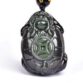 Rainbow Obsidian Feng Shui Tortoise Protection Pendant Necklace - FengshuiGallary