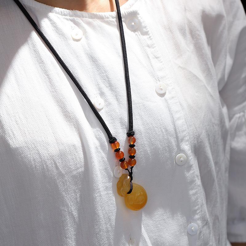 Red Agate Money Bag Fengshui Pendant - FengshuiGallary