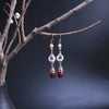 Red Agate Pearl Earrings - FengshuiGallary