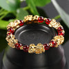 Red Garnet Lucky PiXiu Wealth Bracelet - FengshuiGallary