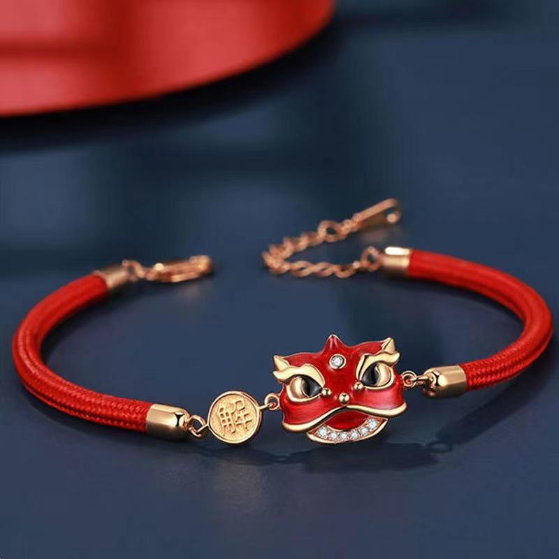 Red String Bracelet-Fengshui Lion - FengshuiGallary