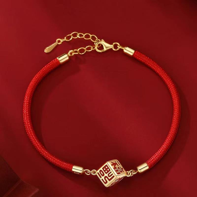 Red String Bracelet-Fu Charm - FengshuiGallary