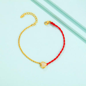 Red String Bracelet-Zirconia Crystal - FengshuiGallary