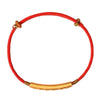 Red String Mantra Bar Bracelet-999 Silver - FengshuiGallary