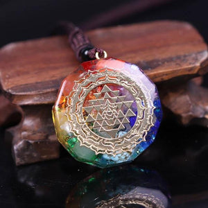 Reiki Orgonite Chakra Energy Pendant Necklace - FengshuiGallary