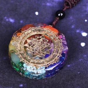 Reiki Orgonite Chakra Energy Pendant Necklace - FengshuiGallary