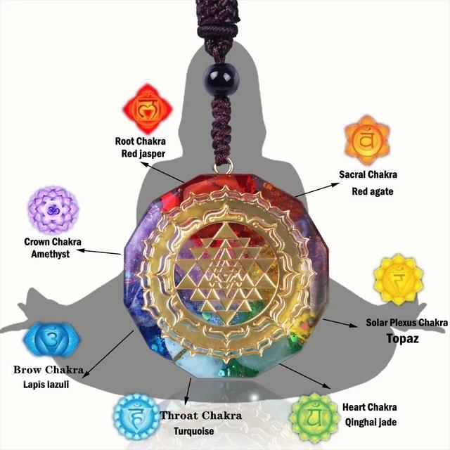 Reiki Orgonite Chakra Energy Pendant Necklace - FengshuiGallary