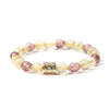 Rutilated Quartz Bracelet-Strawberry Crystal Beads - FengshuiGallary