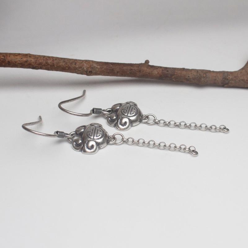 Ruyi Earrings-925 Silver Tassel - FengshuiGallary