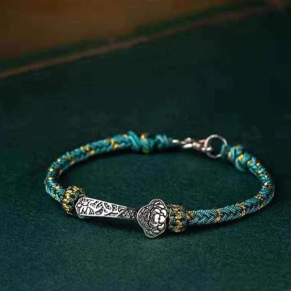 Ruyi Knot 925 Silver String Bracelet - FengshuiGallary