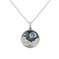Serene Night Moonstone 925 Silver Pendant Necklace - FengshuiGallary