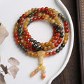 Silk Jade 4 Wrap 108 Buddha Beads Bracelet - FengshuiGallary